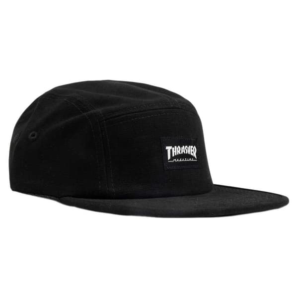 Thrasher 5 Panel Kasket Sort  Mand