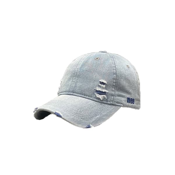 INF Klassisk blå denim baseballkasket med broderet design