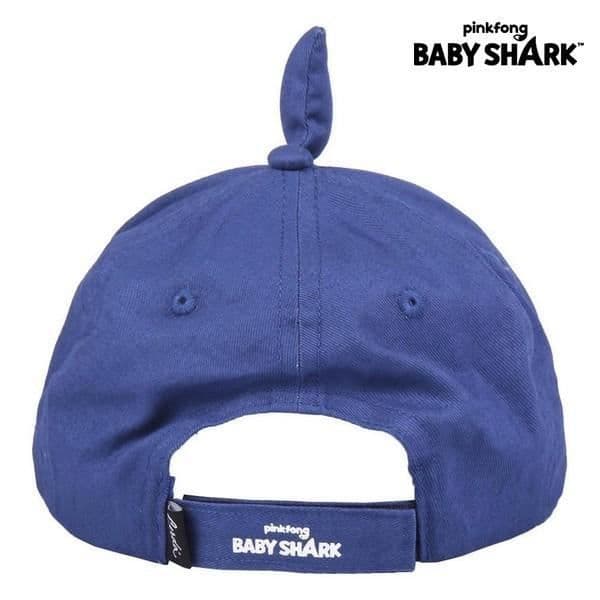 Barnkeps - Baby Shark - Blå - Storlek 51 cm - 100% polyester - Justerbar Velcro
