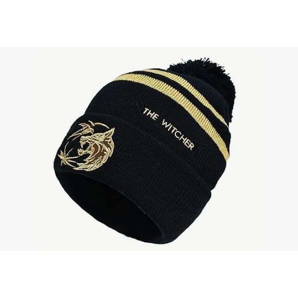 The Witcher Unisex Adult Logo And Symbol Pom Pom Beanie
