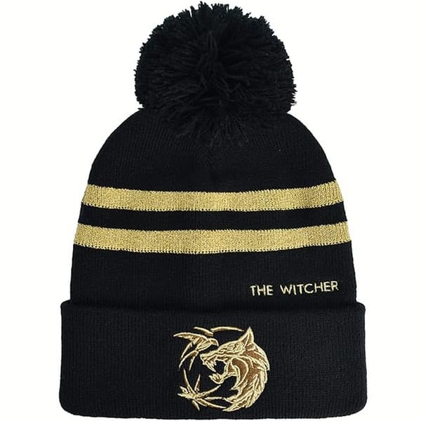 The Witcher Unisex Vuxen Logo And Symbol Pom Pom Mössa Black One Size