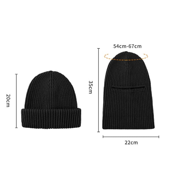 Balaklava / Mössa i akrylfiber - Svart