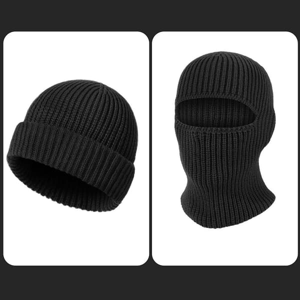 Balaklava / lue i akrylfiber - Svart