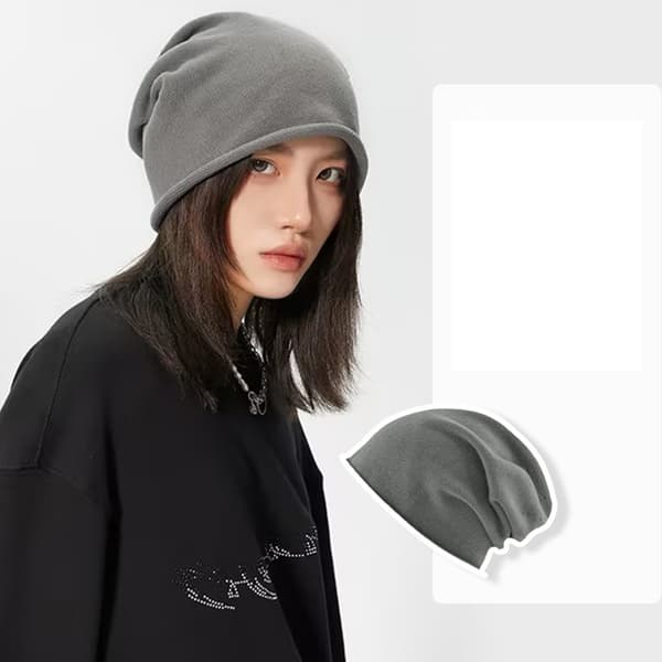Överdimensionerad Slouchy Beanie för breda huvuden