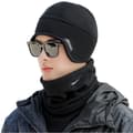 Miniatyrbillede 1 af 2: INF Vinter Fleece Cykel Beanie Hat - Vindtæt & Termisk
