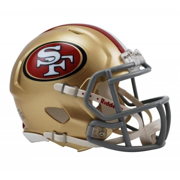 NFL San Francisco 49ers Riddell Replica Mini Helmet Single Size Black