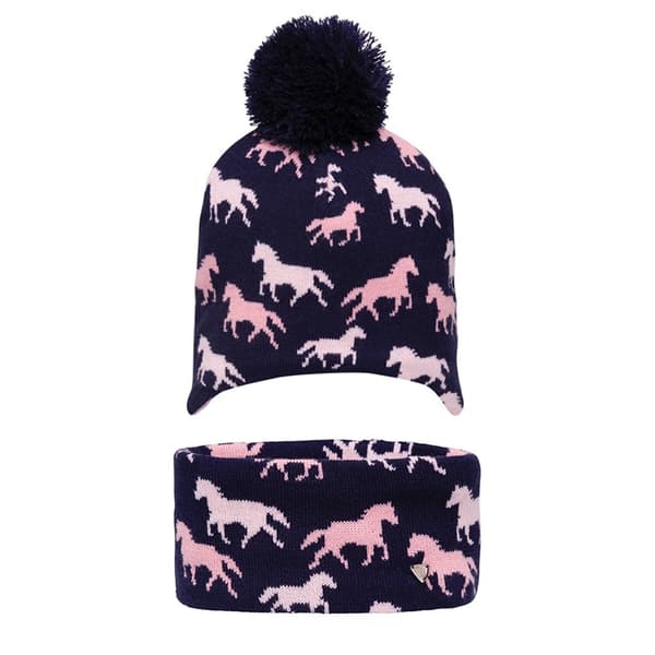 HyFASHION Barn/barn Flaine hästhatt & pannband set