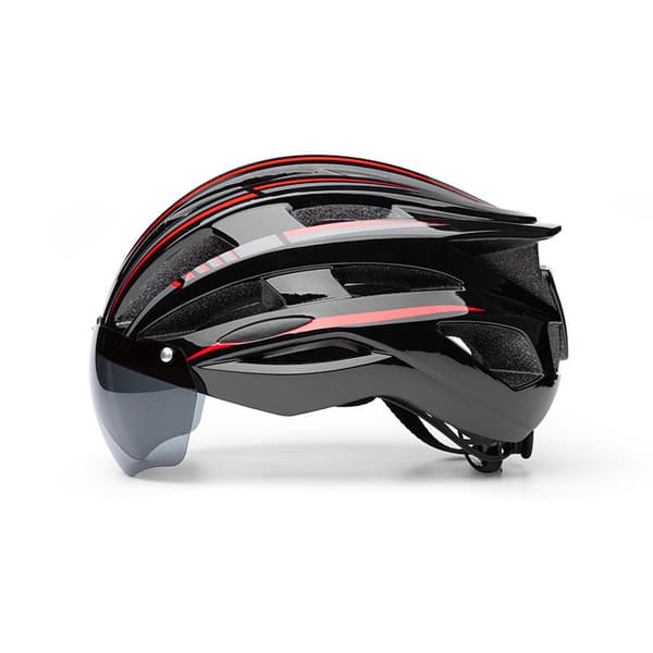 Slank Aero cykelhjelm med magnetisk visir -