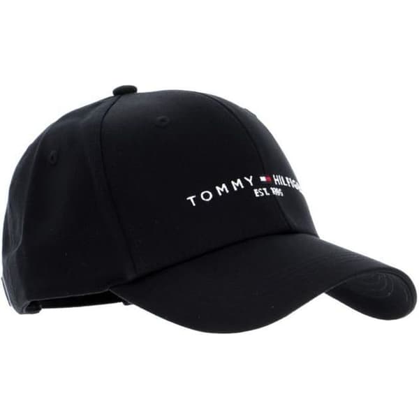 Keps - TOMMY HILFIGER - TH Established - Svart - 100% bomull - Justerbar