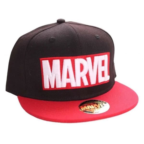 Marvel Black baseballkeps - Textlogotyp - Vuxen - Unisex - Vår/sommar - Sportkläder