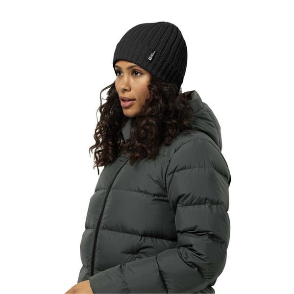 Jack Wolfskin Rib Knit Mössa Svart Man