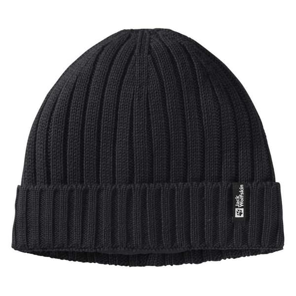 Jack Wolfskin Rib Knit Mössa Svart Man