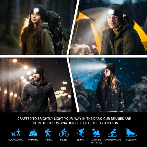 INF LED-mössa med -hörlurar - En lampa 0