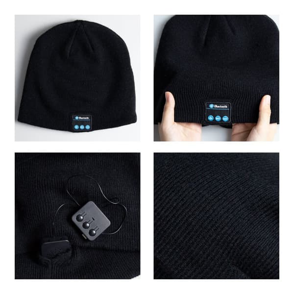 INF Bluetooth Music Hat M5-B- Black