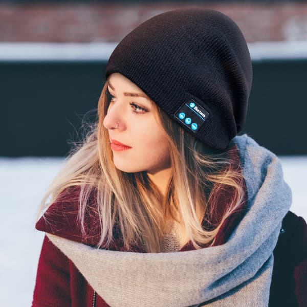 INF Bluetooth Music Hat M5-B- Black