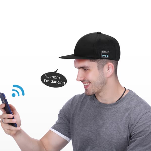 INF YX2 Bluetooth-kuulokkeilla varustettu lippalakki - Tummansininen