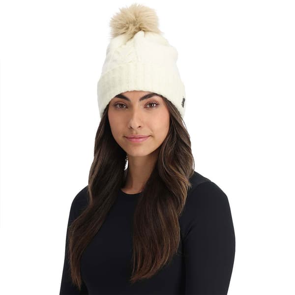 Spyder Plait Pom Mössa   Kvinna