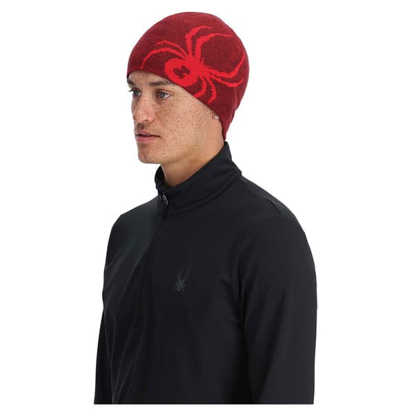 Spyder Reversible Innsbruck Beanie Rød  Mand
