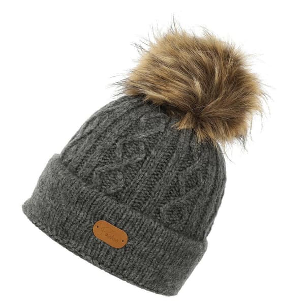 Fox - Mössa PM2302-09 Mönsterstickad Grå One Size