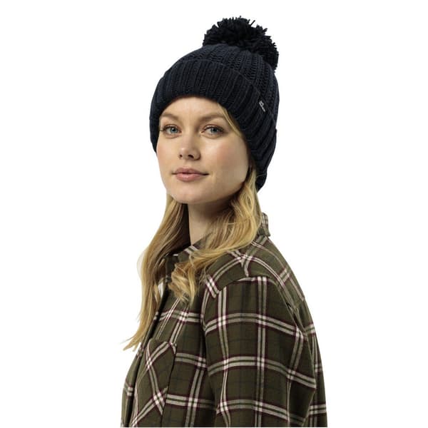 Jack Wolfskin Highloft Knit Beanie Blå S Mand
