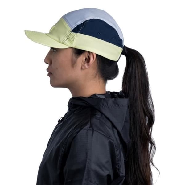 BUFF 5 Panel GO Cap Beanies Vita, Marinblå, Gul - Unisex/vuxen