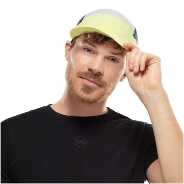 BUFF 5 Panel GO Cap Beanies Vita, Marinblå, Gul - Unisex/vuxen
