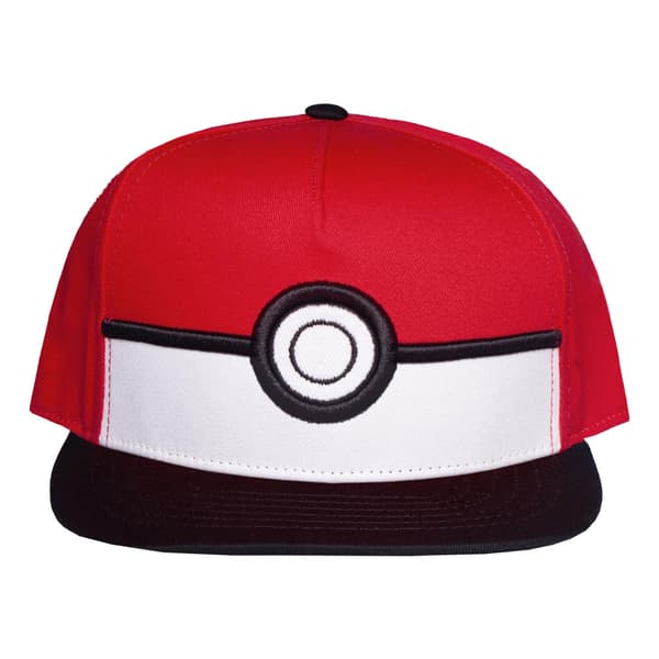 Pokemon Pokeball Logo Snapback Baseball Cap One Size
