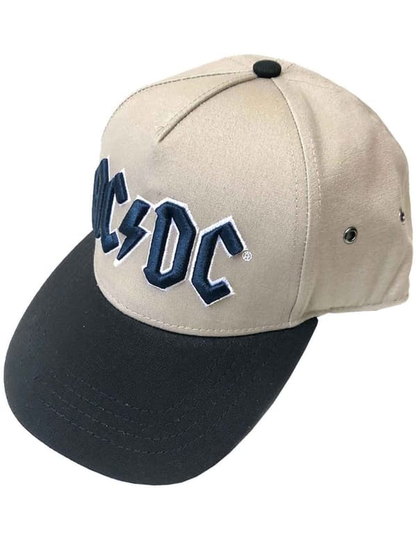 AC/DC Navy Voltage Band Logo Snapback Baseball Cap One Size