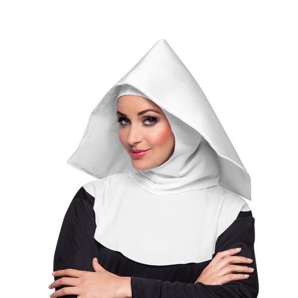 Mother Superior Nun Headdress - BOLAND - Kostymaccessoar - Vit - Vuxen