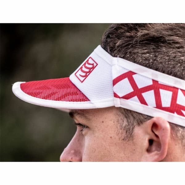 Visir Compressport Spider Web Ultralight Röd One size