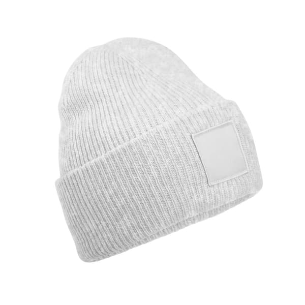 Beechfield Unisex Vuxen Tonal Patch Deep Cuffed Beanie