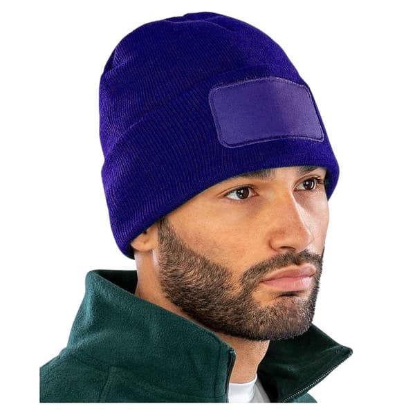 Result Genuine Recycled Printers Double Knit Recycled Beanie