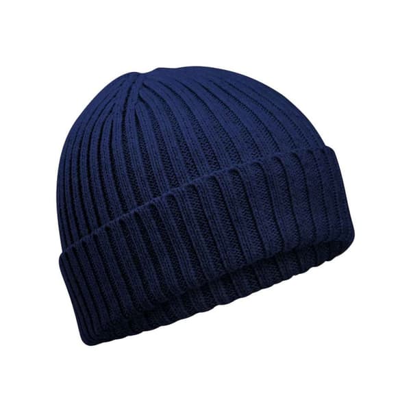 Beechfield Childrens/Kids Organic Cotton Beanie Oxford Navy One Size