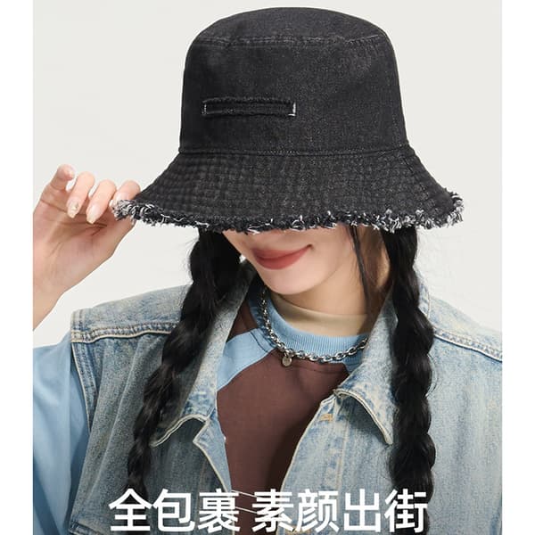 INF Denim Bucket Hat - Stilfuld og solsikker (57-59 cm)