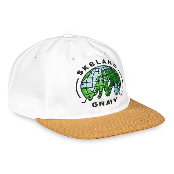Grimey X Sk8land Unstructured Snapback-kasket Hvid Mand