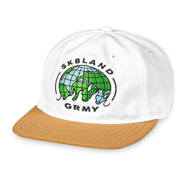 Grimey X Sk8land Unstructured Snapback-kasket Hvid  Mand