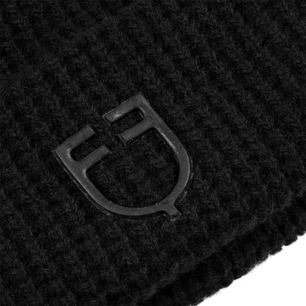 Equestro Knitted Pattern Mössa Svart  Man
