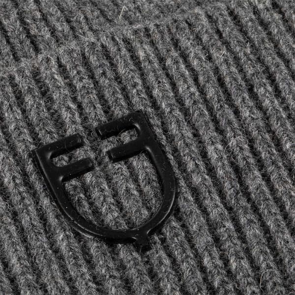 Equestro Ribbed Knit Mössa Grå Man