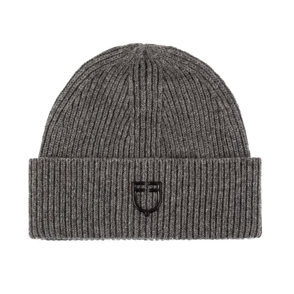 Equestro Ribbed Knit Mössa Grå Man