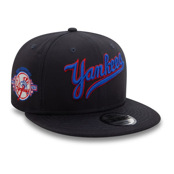 New Era Wordmark Patch 9fifty New York Yankees Keps Svart M-L Man