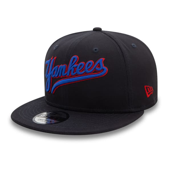 New Era Wordmark Patch 9fifty New York Yankees Keps Svart M-L Man