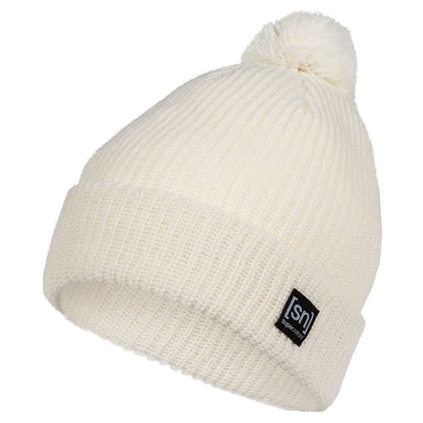 Super.natural Pom Beanie Hvid  Mand