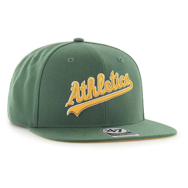 47 Mlb Oakland Athletics No Shot Script Under Captain Keps Grönt  Man