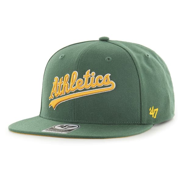 47 Mlb Oakland Athletics No Shot Script Under Captain Keps Grönt  Man