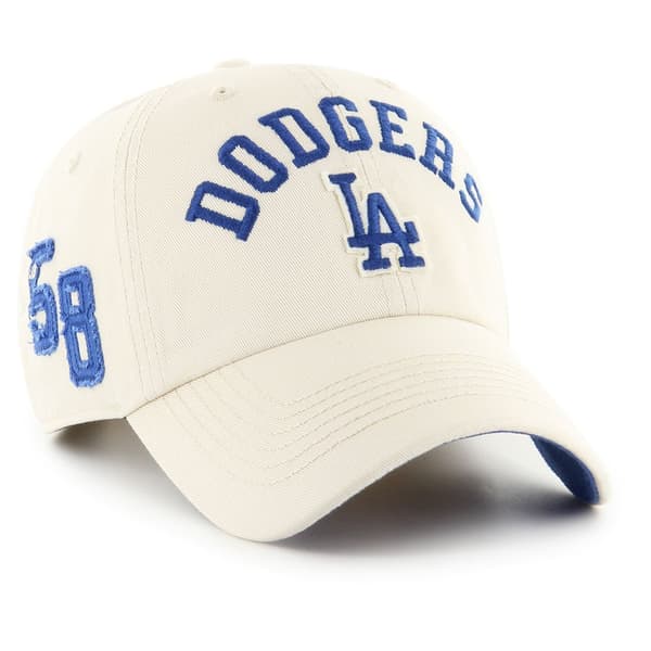 47 Mlb Los Angeles Dodgers Clubhouse Faber Clean Up Kasket Hvid  Mand