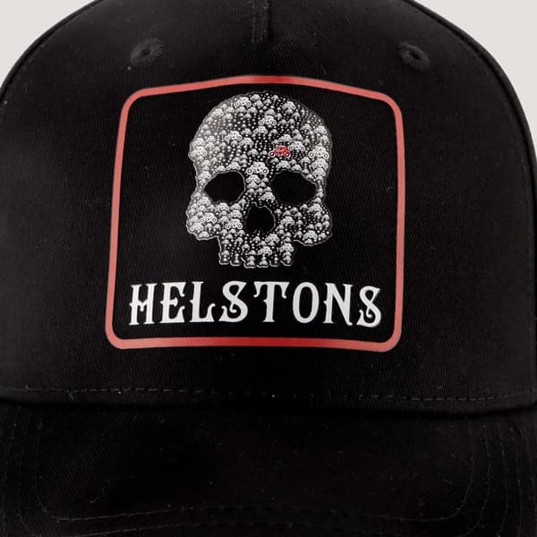 Helstons Bones Kasket Sort  Mand