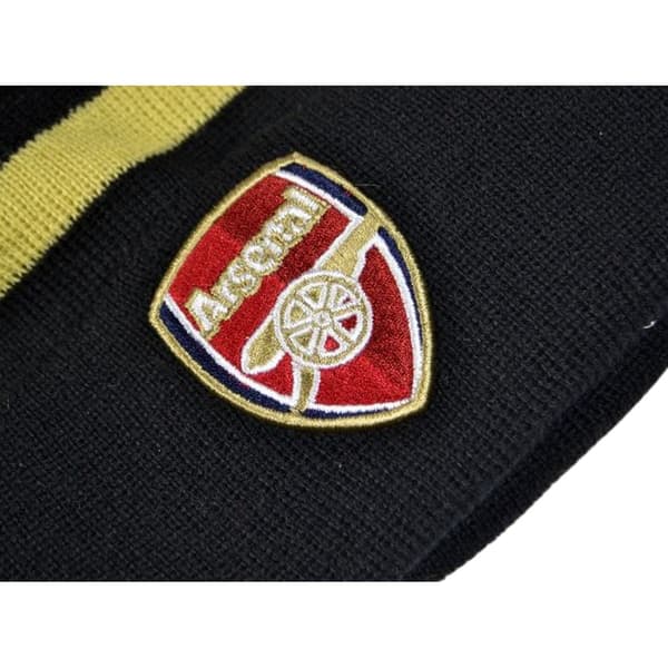 Arsenal FC Striped Bobble Beanie