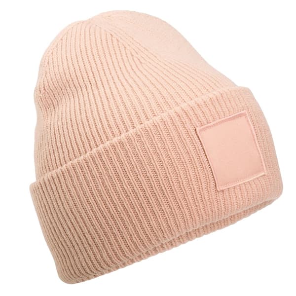 Beechfield Tonal Patch Beanie Peach One Size