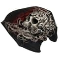 Miniatyrbild 2 av 3: Spiral Skull Shoulder Wrap Beanie