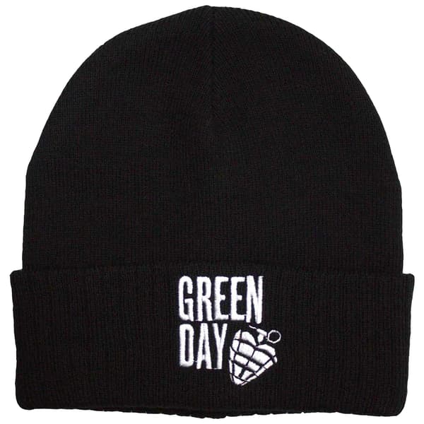 Green Day Grenade Logo Beanie Black One Size